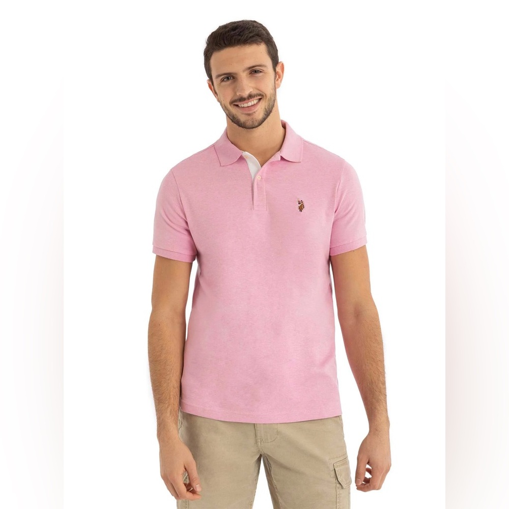 NWT Men's US Polo Assn.
T-shirt Size L Pink soft cotton